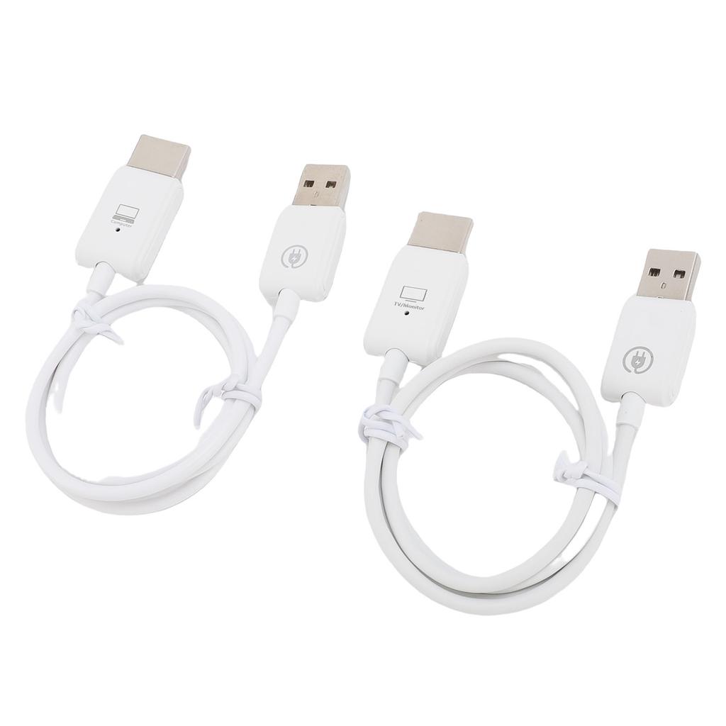 Wireless HD Multimedia Interface Transmitter and Receiver Portable 1080P Screen Mirroring Adapter Extender for Laptop PC