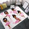 Мультяшные черные ковры для девочек для спальни, милые ковры для детской комнаты, фиолетовый ковер, напольный коврик для гостиной, игровой комнаты