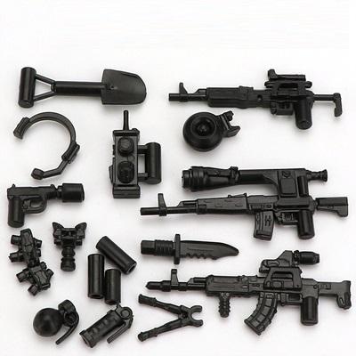 Военное Оружие Набор Армейское Оружие Мини Фигурки Аксессуары SWAT Солдат Кирпичная Сборка Совместимый Строительный Блок Juguetes
