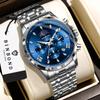 BINBOND Orginal Precise Quartz Watches For Men Luxury Luminous Waterproof Chronograph Durable Men's Watch Sports Casual Reloj