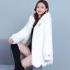 Winter New Fashion Imitation Mink Fur Imitation Coat Middle-aged Mother Hooded Jacket Thickened Women's Pendulum