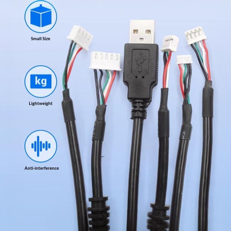 1 шт. USB 2.0 на MX1.25 Кабель с разъемом 30 см/50 см/1 м/1,5 м 4/5-контактный разъем для USB-камер Высококачественный и прочный USB A кабель