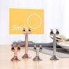 U Shape Name Card Display Stand Stainless Steel Picture Clips Price Display Rack  Table Accessories