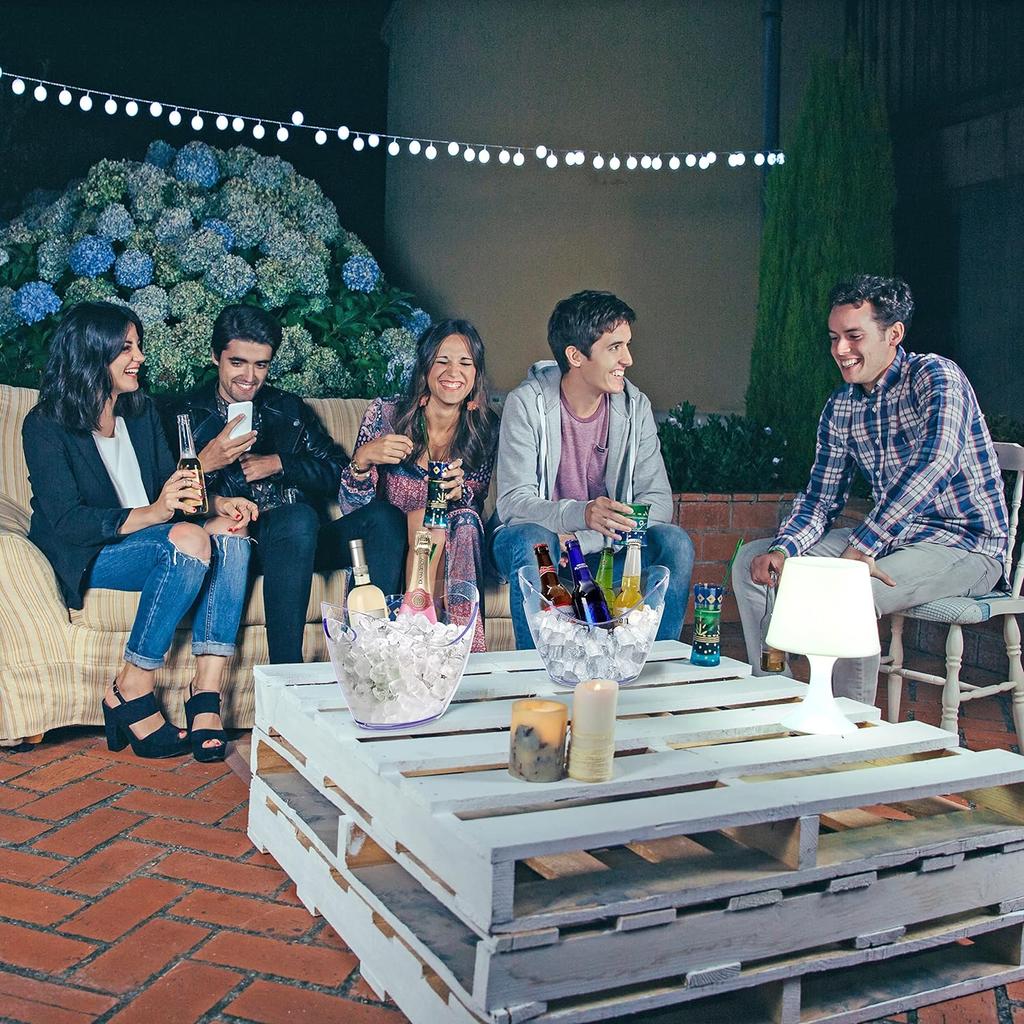 Прозрачное ведро для хранения кубиков горячего льда, ведро для пива, вина, барное ведро для льда, контейнер для шампанского, банка для вина, шампанского, охладитель для пива