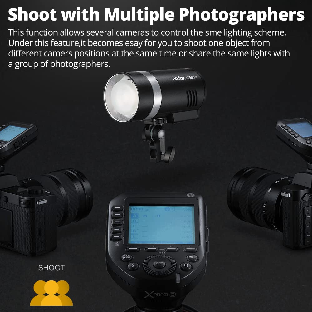 GODOX GODOX TTL Wireless Sync Wireless Flash Trigger for X System LCD Screen for Sony Cameras [Authorized Distributor] XProII-S 2.4G High-Speed