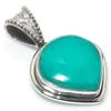 Natural Chrysoprase Gemstone Handmade 925 Solid Sterling Silver Pendant 1'' A5b71