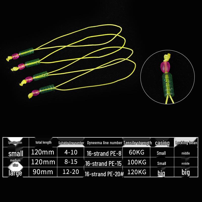 Набор усиленных коннекторов основной лески Dyneema с аксессуарами для узла на кончике удилища