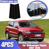 Для Volkswagen VW Tiguan Аксессуары 2007~2016 2008 2009 5N MK1 4ШТ Накладки на стойки кузова B C Наклейки Аксессуары
