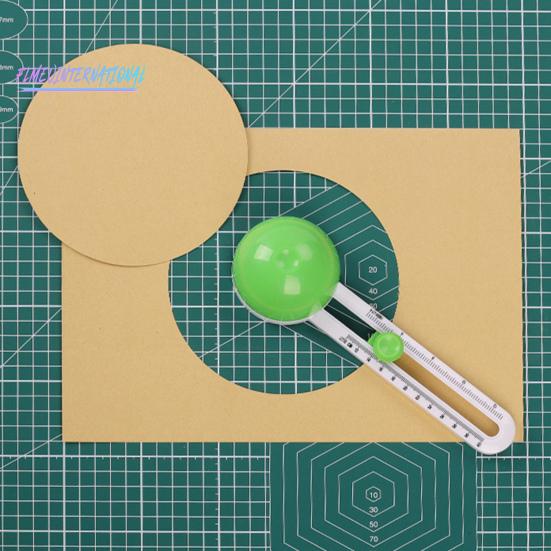 1 комплект кругового резака, простой в использовании, прочный круглый резак, круглый режущий инструмент с регулируемым диаметром для поделок из бумаги