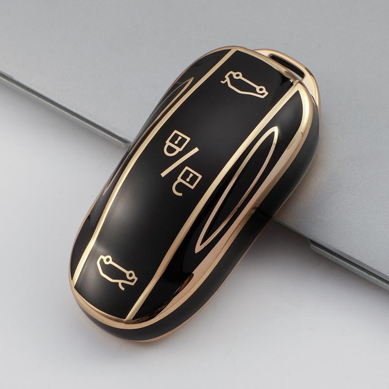 Tesla Car Key Cover Model 3/Model S/Model X Auto Parts Fashion TPU -bump Key Shell -fall TESLA Automotive Key Case