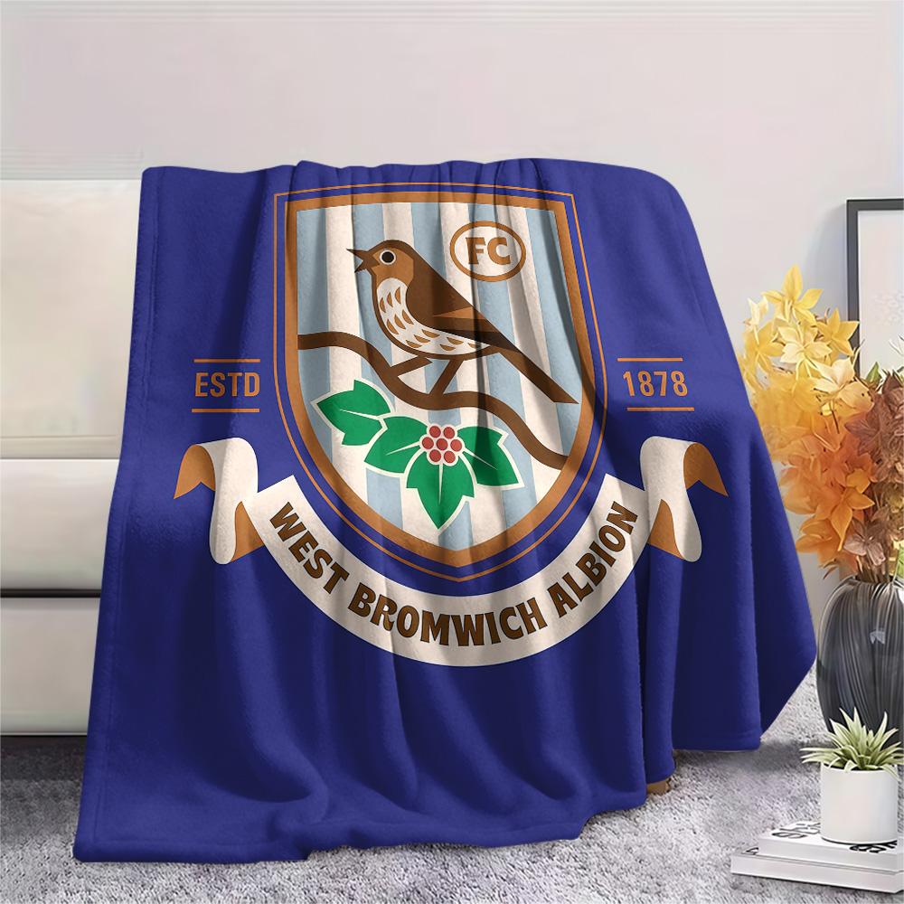 West Bromwich Albion F.C Flannel Blanket, High quality Comfortable for All Seasons, Home Decor, Warmth and Comfort