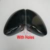 2pc Glossy Pearl Black Side Mirror Cover for VW Golf GTI MK8 VIII 8 R GTD GTE E-Golf cap     2024 replace auto