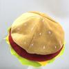 Funny Hamburger Hat Cosplay Prop With Sewn Fabric For Party Costume Fun