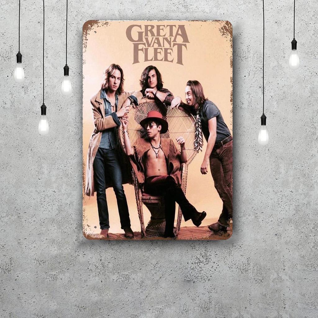 greta van fleet Metal Signs wall decor Vintage Tin Signs Captain Metal Poster Decor for Bar Pub Club Wall Decoration