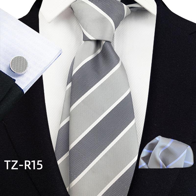 Комплект из трех предметов для мужчин с манжетами на завязке и карманом с узором «Пейсли»