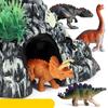 ПВХ Динозавр Симуляция Вулкана Электрический Вулкан Симуляция Сцены Фигурка Образовательный