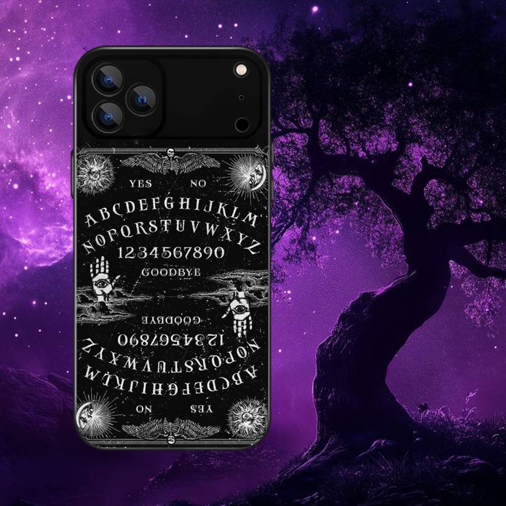Supernatural Art Ouija Board Phone Case For iPhone 17,16,15,14,13,12,11,Pro,Max,Plus,E,Air,Mini Protective TPU Cover