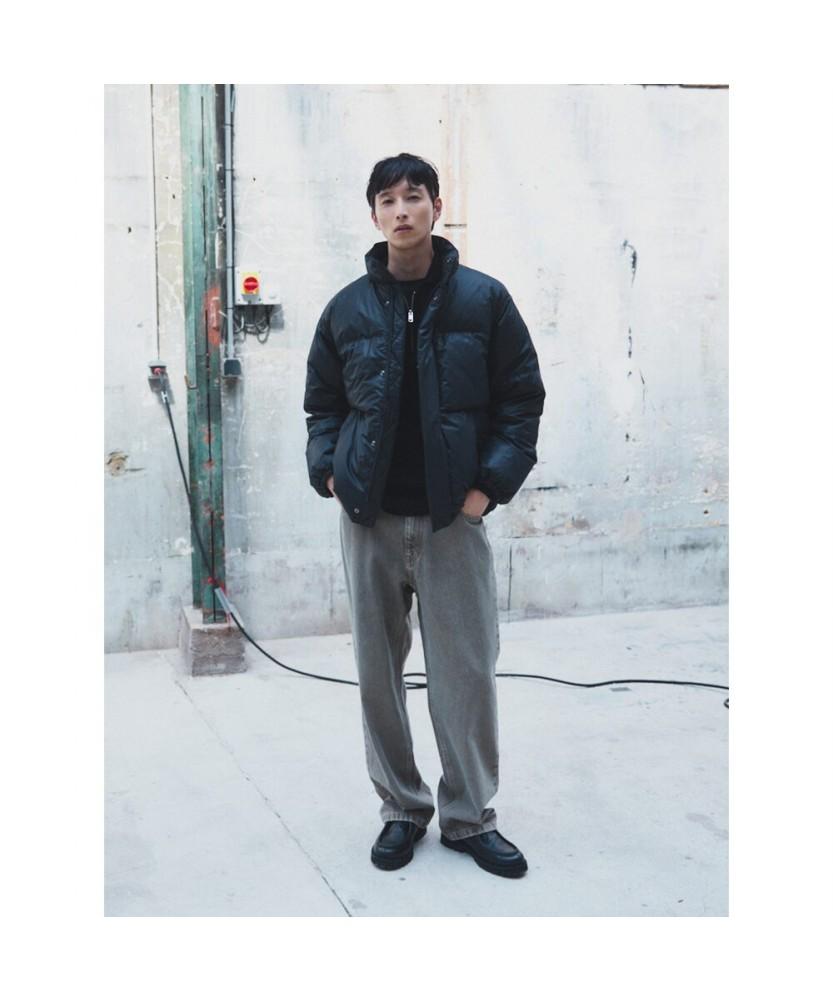 SHIFT.G Washed Wide Denim Pants Khaki