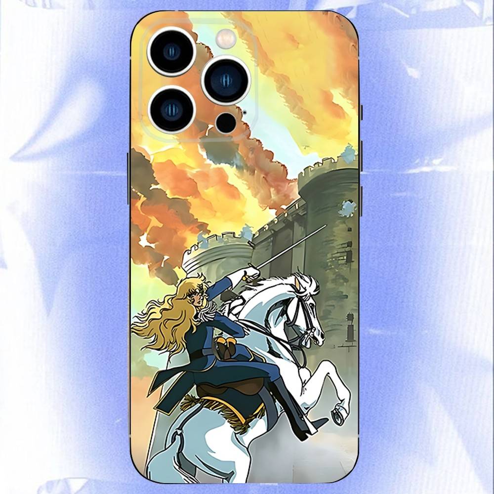 Роза В-Версаль Леди Оскар Для iPhone 12,16,13,14,15,17,11,Pro,Max,Plus,E,Air,Mini ТПУ Мягкий к коже чехол для телефона