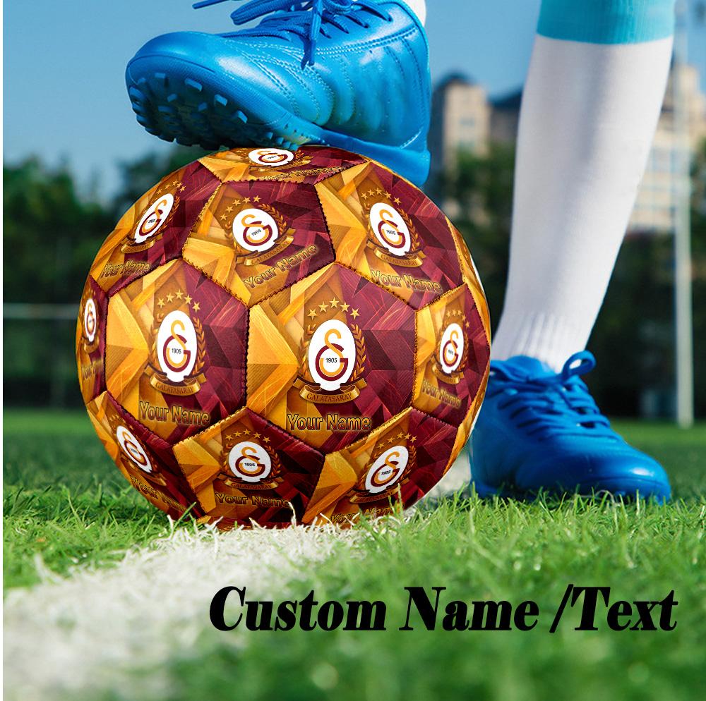 Size 5 Football Custom Name Text, Outdoor Training Soccer BallGalatasaray FC