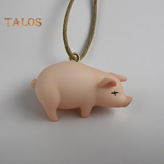 Милая подвеска в виде свиньи, украшение для салона автомобиля, забавная, меняющая цвет жареная свинья, подвеска в виде поросенка, автомобильный аксессуар для зеркала заднего вида