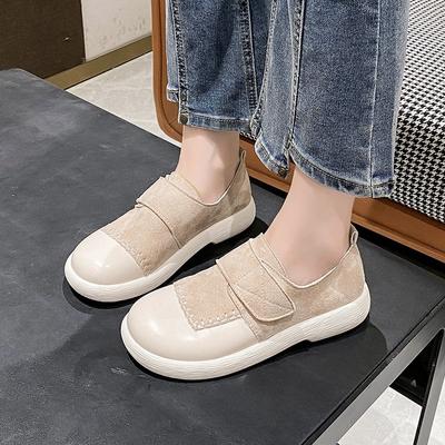 Женские туфли на плоской подошве из замши для повседневных прогулок, осень 2024, новый бренд, трендовый дизайнер, удобная повседневная обувь для женщин, Zapatos