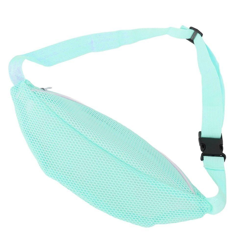 Adjustable Belt Waist Pack Lightweight Collecting Bag Durable Beach Mesh Fanny Pack Outdoor Sports
