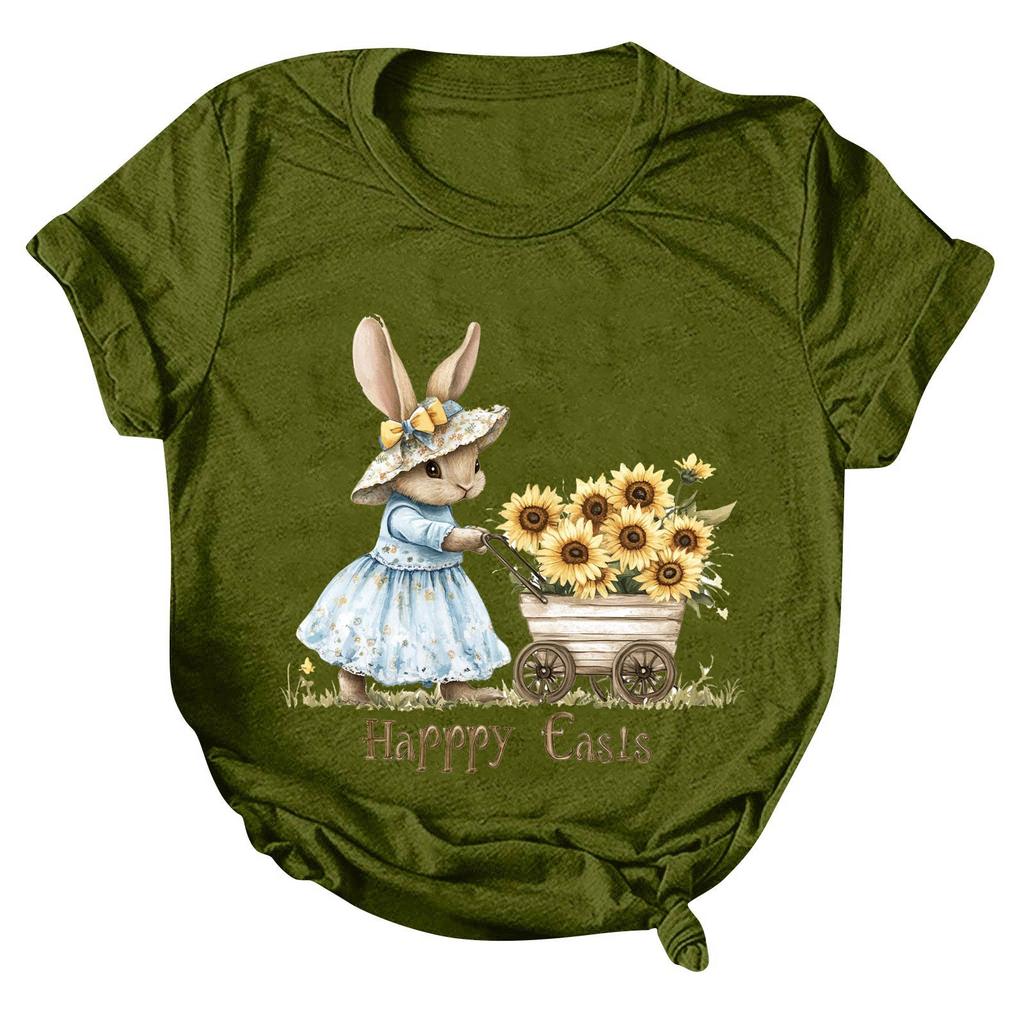 Женская модная повседневная футболка с круглым вырезом и принтом, пуловер с короткими рукавами, топ