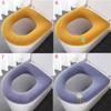 Bathroom Accessories Warmer with Handle Toilet Seat Cover Cushion Closestool Mat Pad