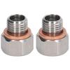 Адаптер 1/8" NPT Материал Алюминиевый сплав Герметичное уплотнение 1/8" NPT внутренняя резьба на M12x1.25 наружная резьба Простота в эксплуатации