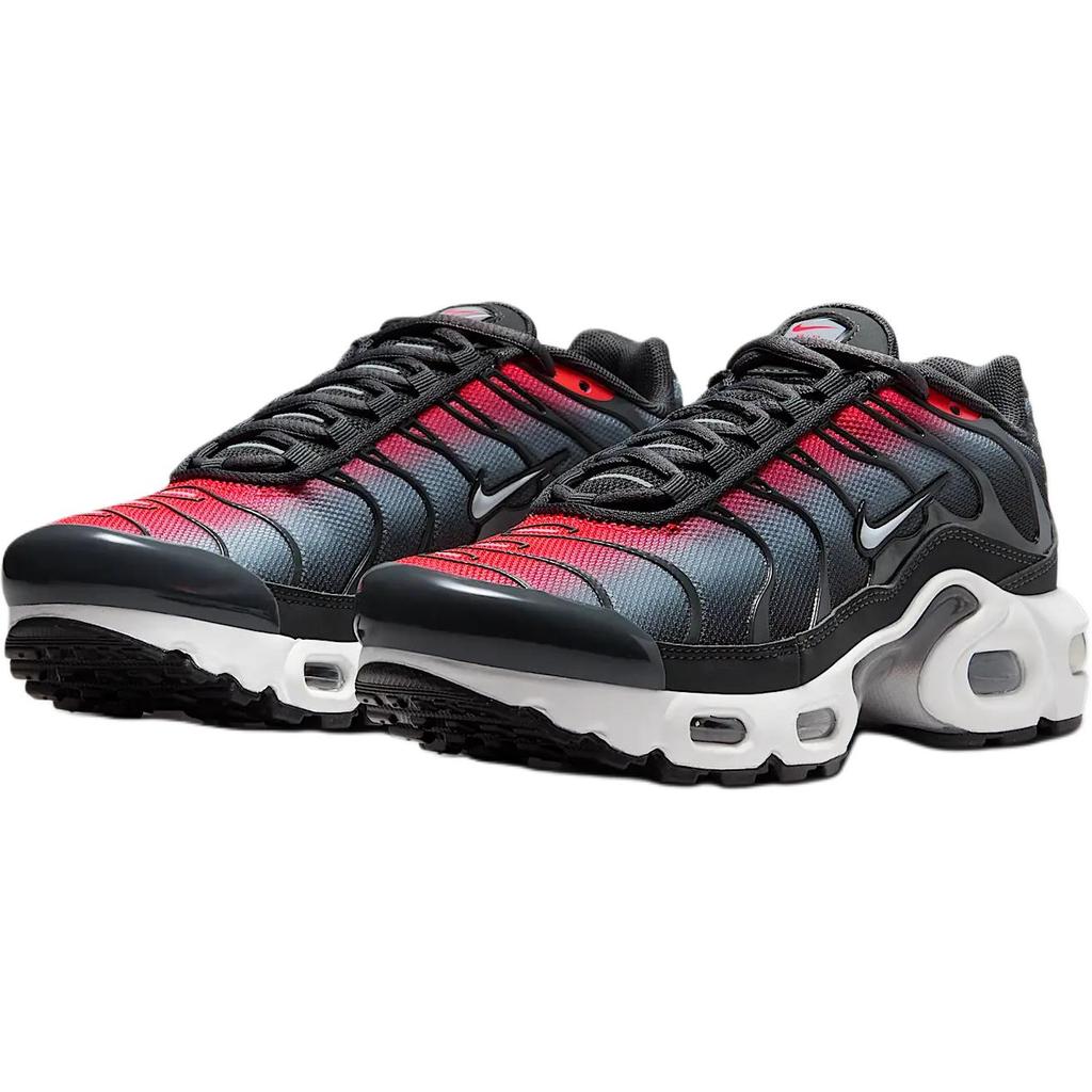 Nike Air Max Plus GS Яркие темно-красные антрацитовые детские кроссовки Красный Волк-Серый Белый CD0609-604