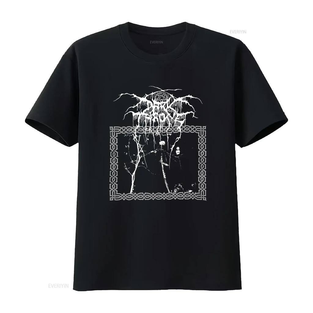 1993 DARKTHRONE TAAKEFERD 90-е Винтажная футболка Death Metal Редкий Размер XL винтаж Стирка Уличная одежда Графический Унисекс Дышащий