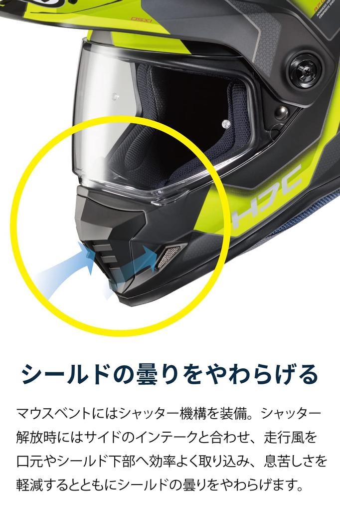 ШЛЕМЫ HJC Мотоциклетный шлем Желтый Synergy HJH230 Off-Road (Размер S) DS-X1