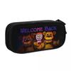 Creative FNAF Welcome Back Pencil Case Horro Game Pencil Pouch Pen Big Capacity Bag Students School Cosmetic Accessories