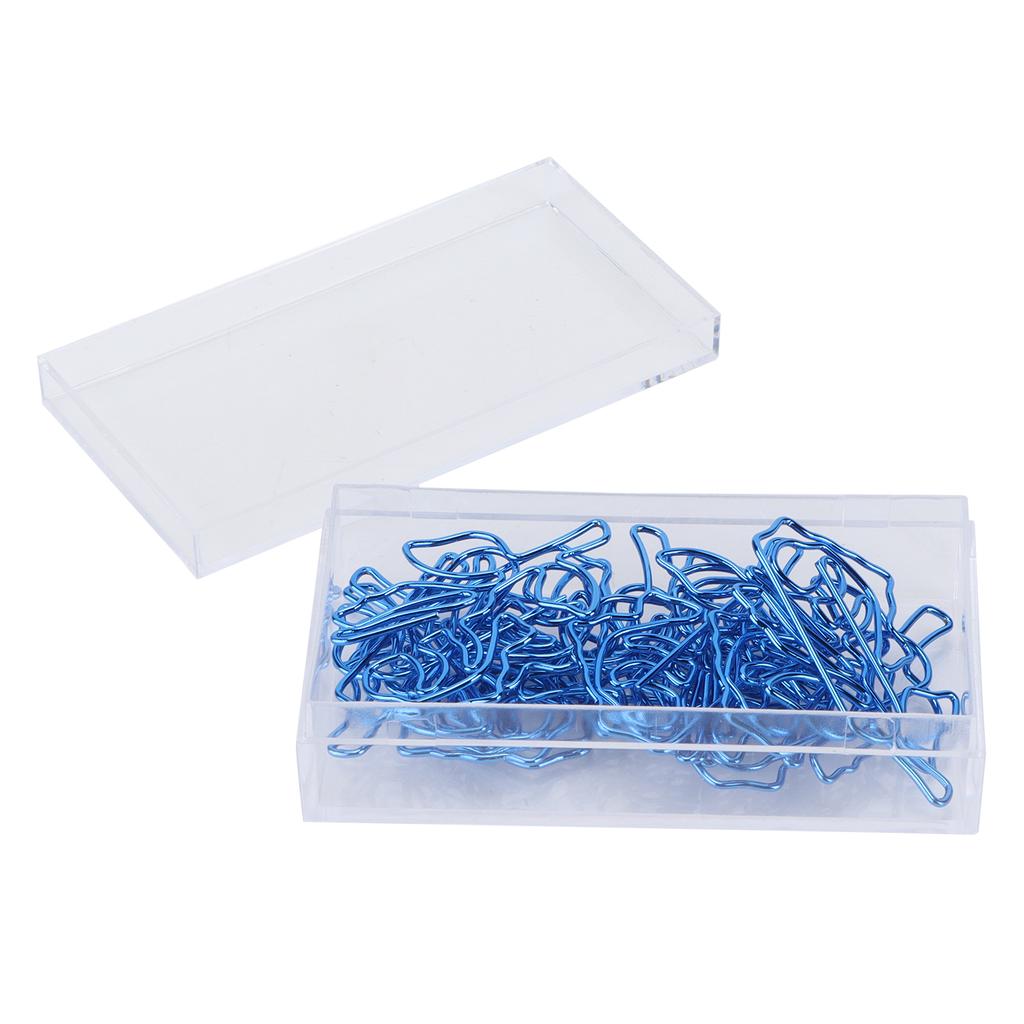 10 шт. скрепки синие в форме страниц, железные этикетки для закладок, блокнотов, ежедневников