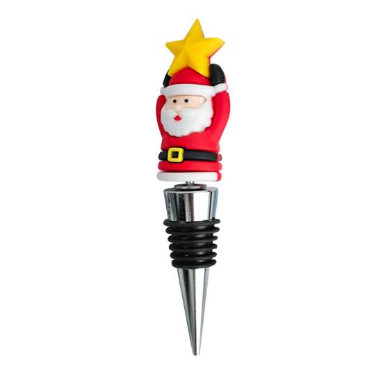 Yousheng Рождественская винная пробка для бутылок Санта-Клауса, снеговика, рождественской елки, винная пробка, укупорщик для пивных бутылок для праздничного домашнего декора