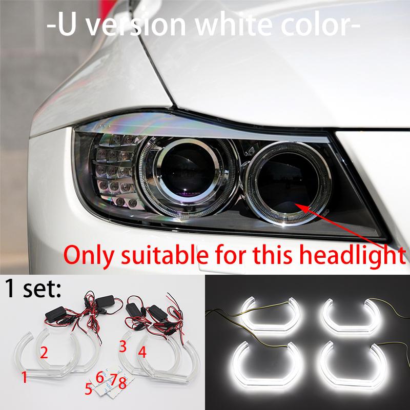 Excellent DTM Style Ultra bright led Angel Eyes DRL rings Retrofit Accessories for BMW 3 series E90 E91 E92 E93 M3 2005-12