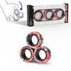 Magnetic Rings Fidget Toy Set, Idea ADHD Fidget Toys, Adult Fidget Magnets Spinner Rings for Anxiety Relief Autism Therapy, Fidget Pack Great Gift