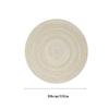 Round Braided Placemat Set of 6 Washable Round Placemats for Kitchen Table Round Table Mats for Party BBQ Christmas Everyday Use