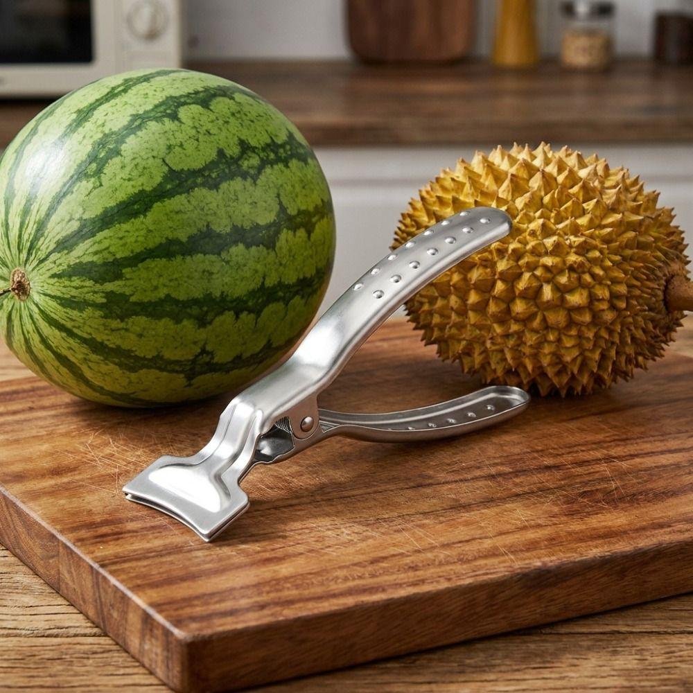 304 Stainless Steel Durian Shell Opener Anti-slip Handle Durian Shell Cracker Supermarket
