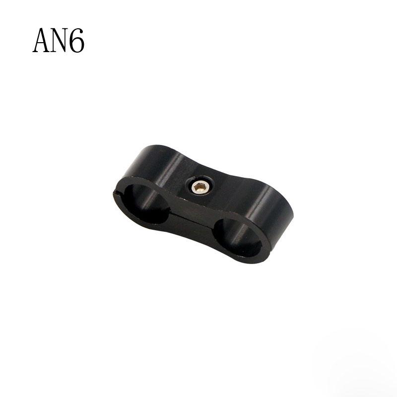 1 шт. AN4 AN6 AN8 AN10 заготовка масло топливный шланг разделитель трубки зажим алюминиевый комплект сепаратора линии с двойным отверстием