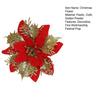 Нежный рождественский искусственный цветок, двухслойный яркий цветной фестивальный реквизит