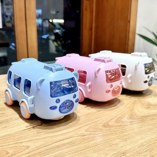 Бутылка для воды с изображением мультяшного автобуса и трубочкой 500 мл с герметичной крышкой, новинка для детей