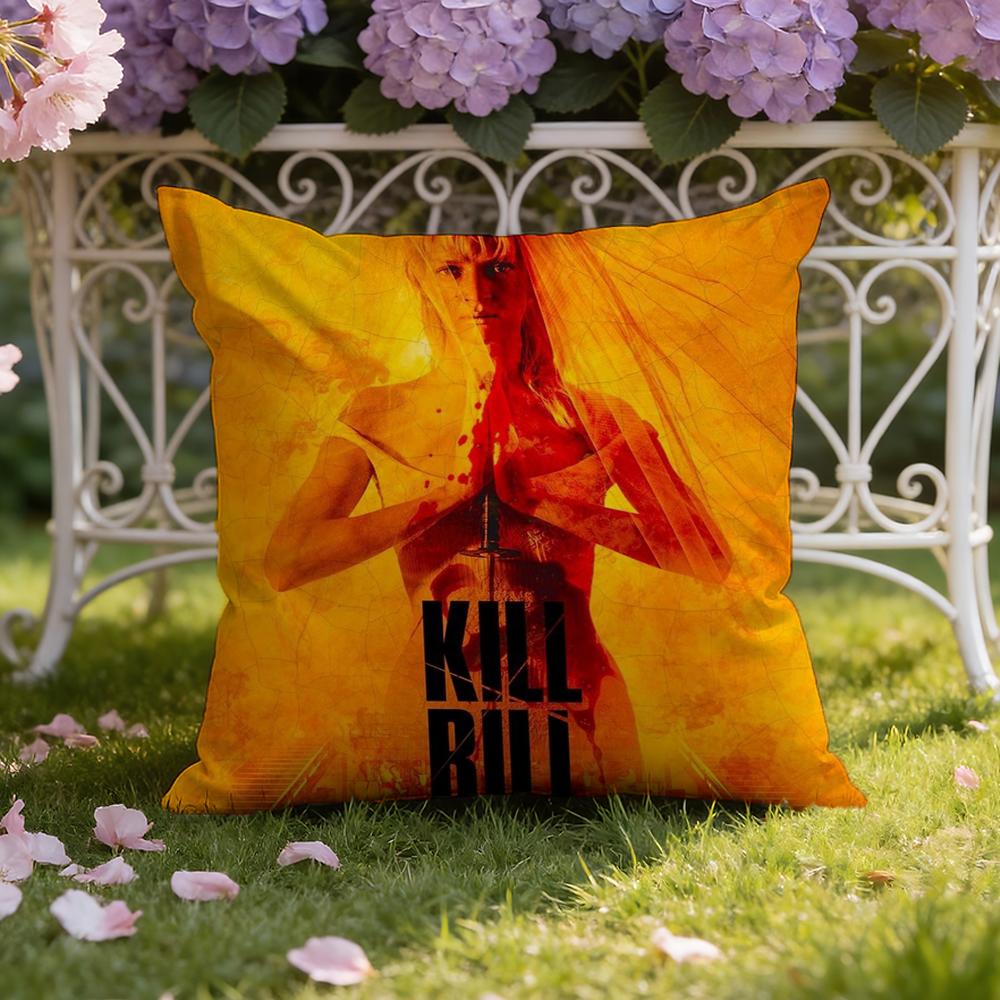 Чехол для подушки K-Kill B-Bill, для дома и автомобиля, двусторонний: Двусторонняя конструкция для максимального комфорта