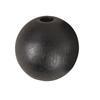 FSC 100% Pierced Wooden Balls, Matte, Ø 30mm, Black, 4 Pcs