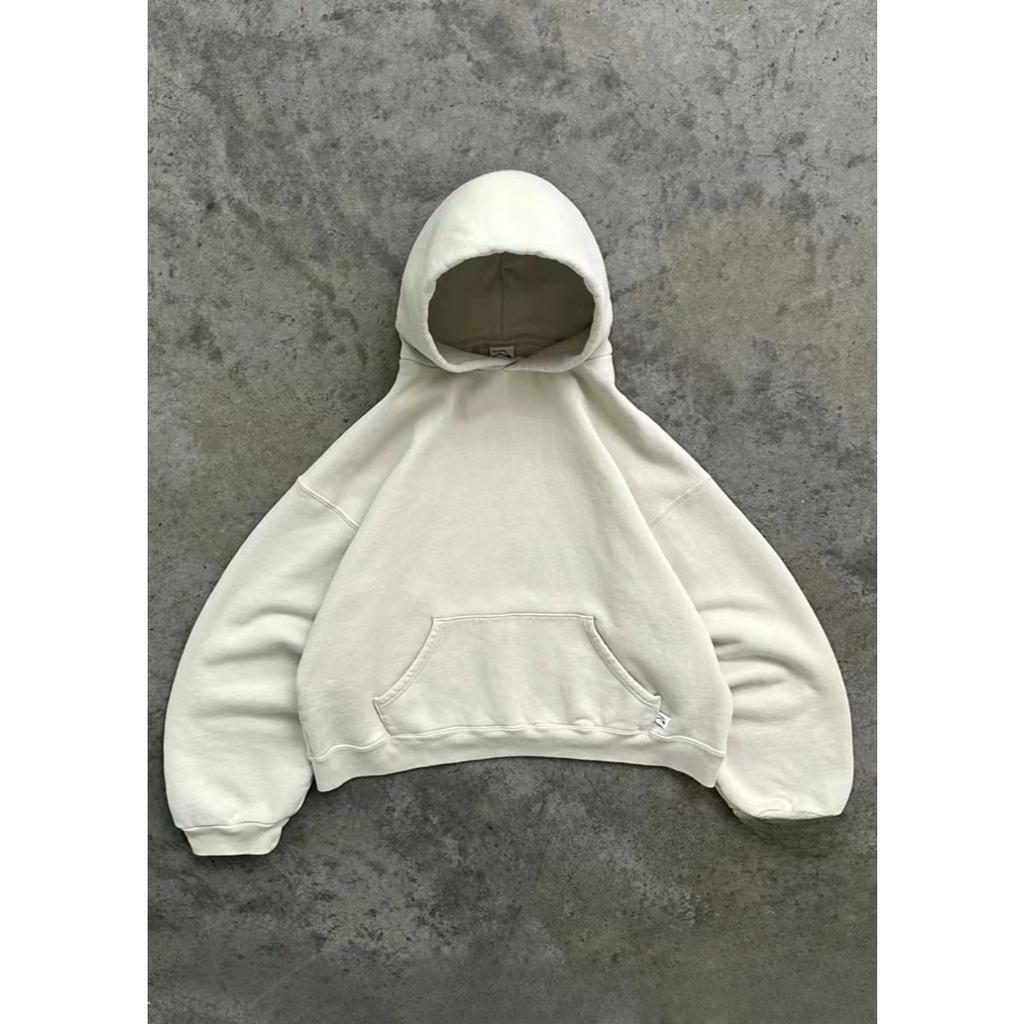 RogueWave European and American Fashion Loose Hooded Solid Color Street Sports Top