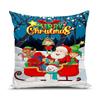 Decorative Printed Merry Christmas Theme Cushion Cover Xmas Decorations for Sofa Living Room Set of 5 12 x 12 inch Multi
