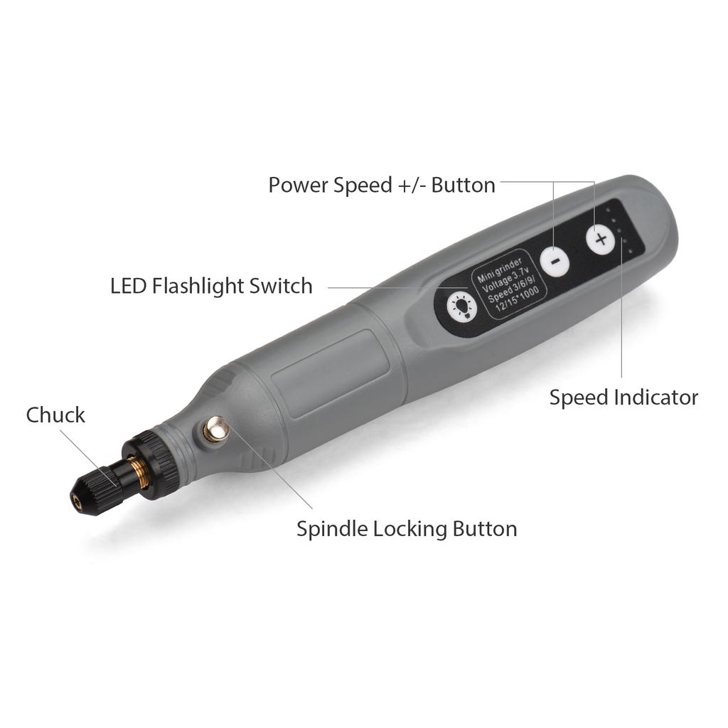 Портативный набор вращающихся инструментов, мини-аккумуляторная шлифовальная машина, ручная аккумуляторная электрическая дрель, зарядка через USB