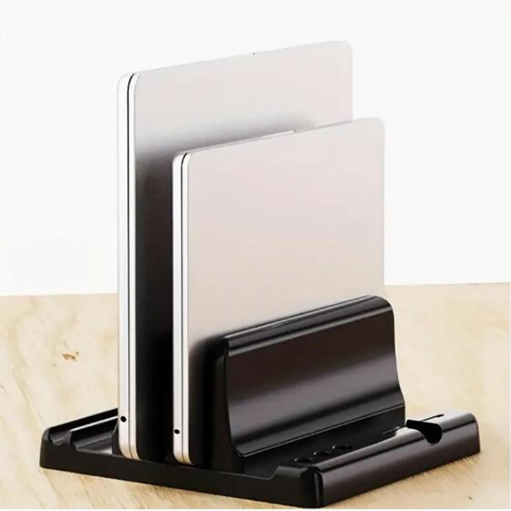 Office Laptop Stand Vertical Save Desktop Space Easy To Place Computer Accessories Scalable Width Office Desk Storage