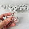 60/100 PCS 8ml Tiny Glass Bottles with Silver Screw Caps 22×40mm Small Empty Jars DIY Crafts Decorative Vials Transparent Bottle